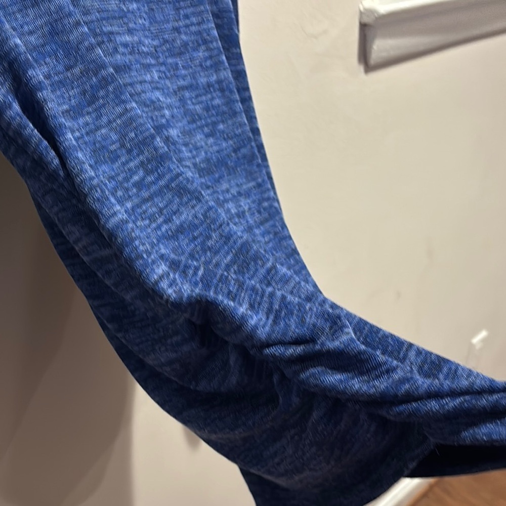 Blue Women's Top with Lacing detail at shoulders - Picture 7 of 7